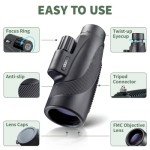 Gosky Titan 12X50 Waterproof Monocular with Smartphone Holder