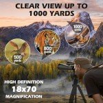 High Power 18X70 Binoculars for Astronomy Viewing