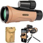 Scotar 12x50 Waterproof Monocular Telescope with Accessories