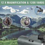 High Power 12x56 Monocular with Smartphone Adapter
