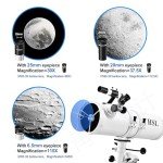 HSL 150EQ High-Powered Reflector Telescope for Beginners