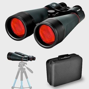 20x80 Waterproof Astronomy Binoculars with Tripod Adapter