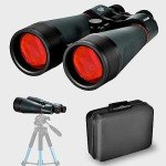 20x80 Waterproof Astronomy Binoculars with Tripod Adapter