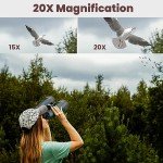 20x80 Waterproof Astronomy Binoculars with Tripod Adapter
