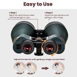 20x80 Waterproof Astronomy Binoculars with Tripod Adapter