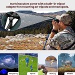 20x80 Waterproof Astronomy Binoculars with Tripod Adapter