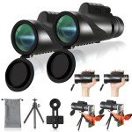 2 Pack 40x60 Monocular Telescopes with Smartphone Mount