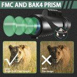 2 Pack 40x60 Monocular Telescopes with Smartphone Mount