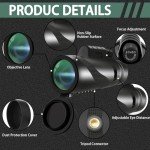 2 Pack 40x60 Monocular Telescopes with Smartphone Mount