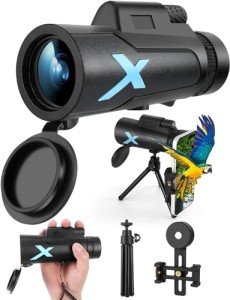 12x50 Monocular Telescope with Tripod and Bag