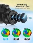 12x50 Monocular Telescope with Tripod and Bag