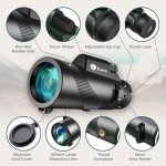 High-Power 80x100 Monocular for Stargazing