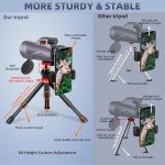 Powerful 12x60 Monocular with Smartphone Adapter