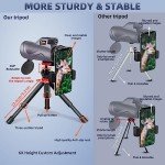 High-Powered 12x60 Monocular with Smartphone Adapter