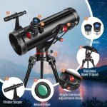 130AZ Reflector Telescope for Beginner Astronomy