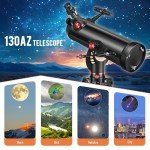 130AZ Reflector Telescope for Beginner Astronomy