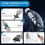 APEXEL 3-Axis Telescope Phone Adapter