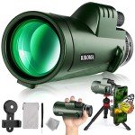 60mm HD Monocular with Smartphone Adapter & Tripod