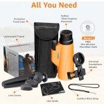Python 10x42 Monocular with Tripod and Smartphone Adapter