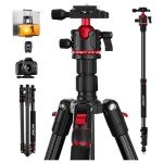 74-Inch MACTREM Aluminum Tripod & Monopod for Beginners