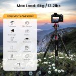 74-Inch MACTREM Aluminum Tripod & Monopod for Beginners