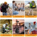 74-Inch MACTREM Aluminum Tripod & Monopod for Beginners