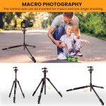 74-Inch MACTREM Aluminum Tripod & Monopod for Beginners