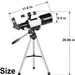 300mm Beginner Telescope for Star and Moon Viewing
