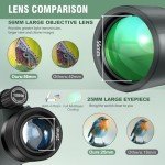 High Power 12x56 Monocular Telescope for All Ages