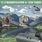 High Power 12x56 Monocular Telescope for All Ages