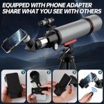 Aurosports 90mm Refractor Telescope for Beginners