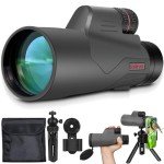 High Power 12x56 Monocular with Smartphone Adapter