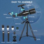 NACATIN Portable 70mm Telescope for Beginners