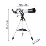 800mm Astronomical Telescope 240X with Phone Adapter for Beginner Moon Watching