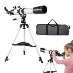 800mm Astronomical Telescope 240X with Phone Adapter for Beginner Moon Watching