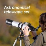 800mm Astronomical Telescope 240X with Phone Adapter for Beginner Moon Watching