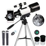 300MM Telescope with Phone Adapter for Beginners