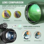 High Power Monocular Telescope with Smartphone Adapter