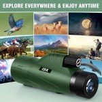 High Power Monocular Telescope with Smartphone Adapter
