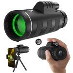 40x60 Monocular Telescope with Smartphone Adapter