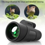 12x42 Monocular Telescope with Phone Adapter