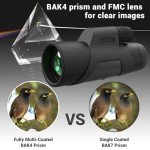 12x42 Monocular Telescope with Phone Adapter