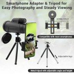 12x42 Monocular Telescope with Phone Adapter