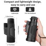 12x42 Monocular Telescope with Phone Adapter