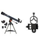 Celestron AstroMaster 70AZ Beginner Telescope with Adapter