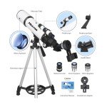 MEEZAA 80mm Refractor Telescope for Beginners