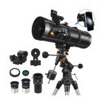 MEEZAA 150EQ Reflector Telescope for Beginners