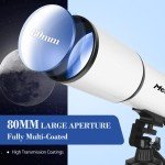 High-Powered 80mm Telescope for Beginners
