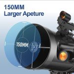 MEEZAA 150 EQ Reflector Telescope for Beginners
