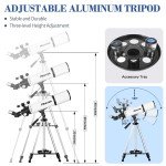 High-Powered 80mm Telescope for Beginners